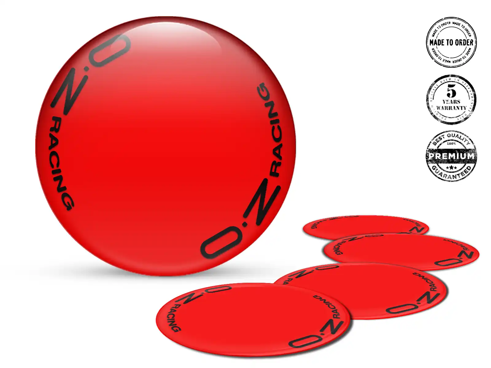 OZ Radembleme Stil Silikon-Dome-Sticker